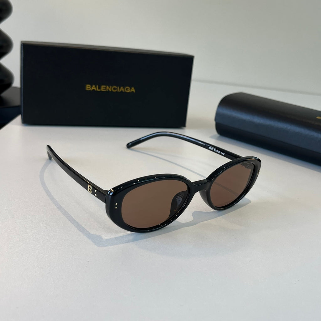 Balenciaga Rectangular Silver Lens Sunglasses for Men & Women - 382908