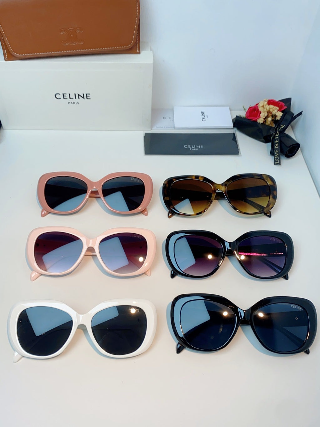 Celine Cat-Eye Purple Lens Sunglasses for Men & Women - detail image 13