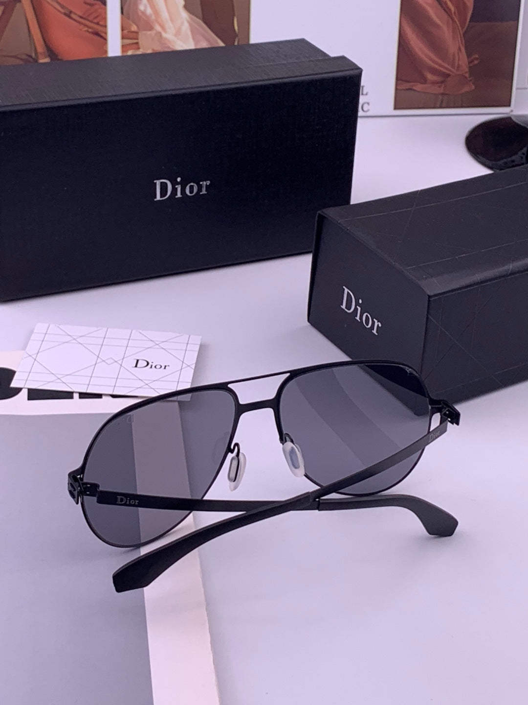Dior 2503 Oversized Orange Lens Sunglasses for Men & Women - 358173 - detail image 6