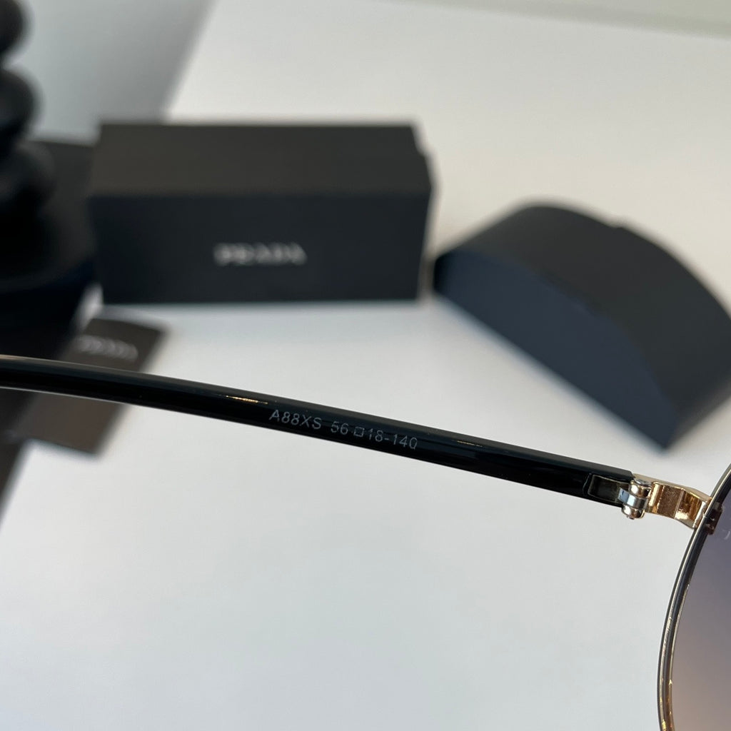 Prada Metal Aviator Silver Lens Sunglasses for Men & Women - 415735 - detail image 9