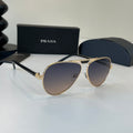Prada Metal Aviator Silver Lens Sunglasses for Men & Women - 415735