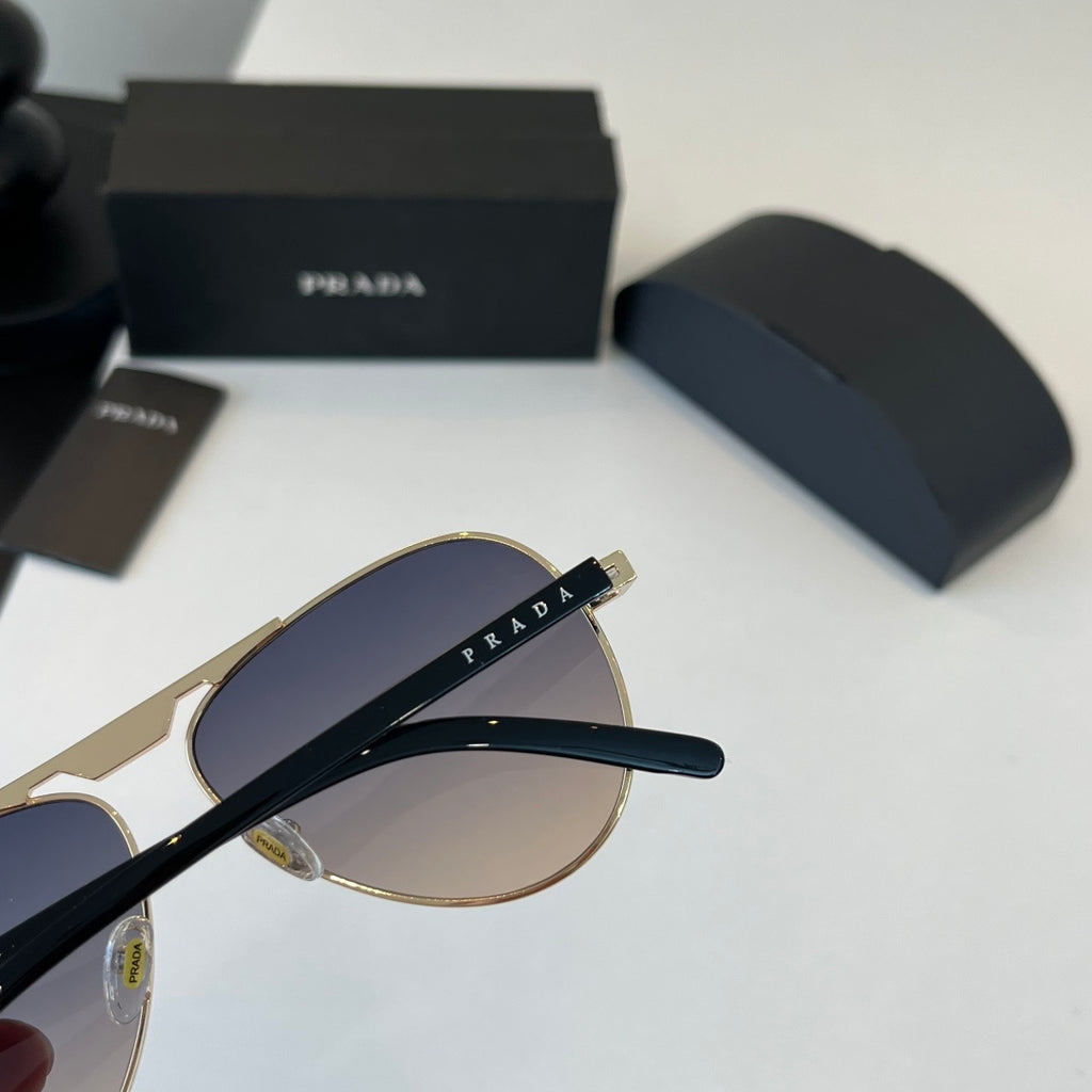 Prada Metal Aviator Silver Lens Sunglasses for Men & Women - 415735 - detail image 7