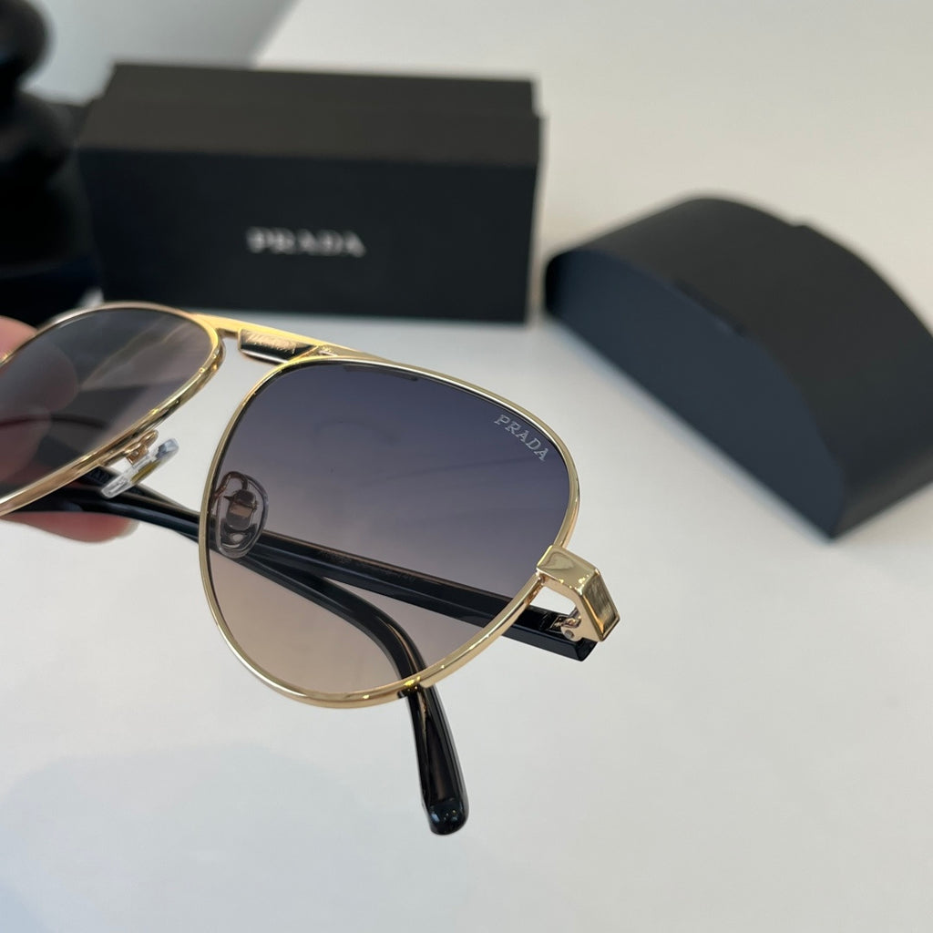 Prada Metal Aviator Silver Lens Sunglasses for Men & Women - 465651 - detail image 6