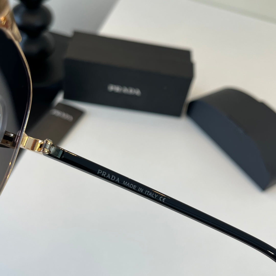 Prada Metal Aviator Silver Lens Sunglasses for Men & Women - 415735 - detail image 10