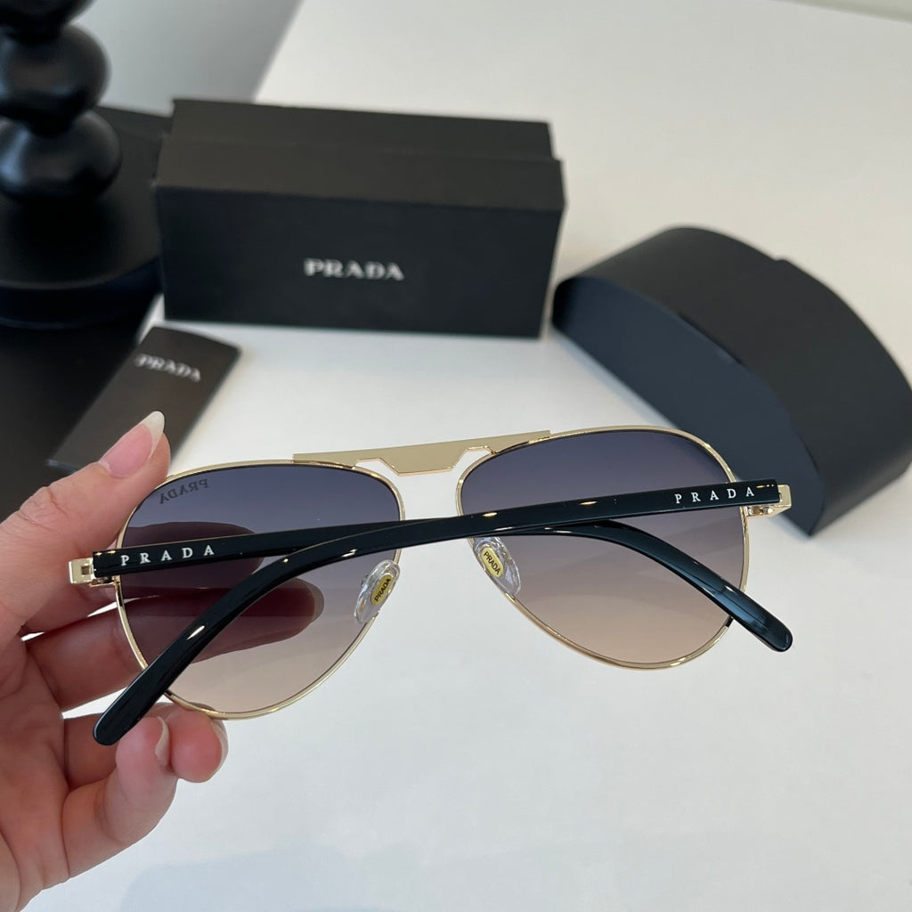 Prada Metal Aviator Silver Lens Sunglasses for Men & Women - 415735 - detail image 8