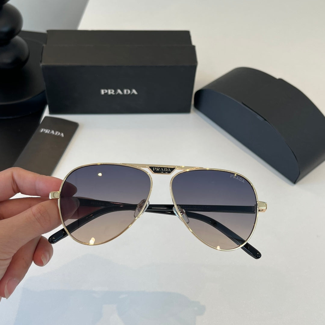 Prada Metal Aviator Silver Lens Sunglasses for Men & Women - 465651 - detail image 5