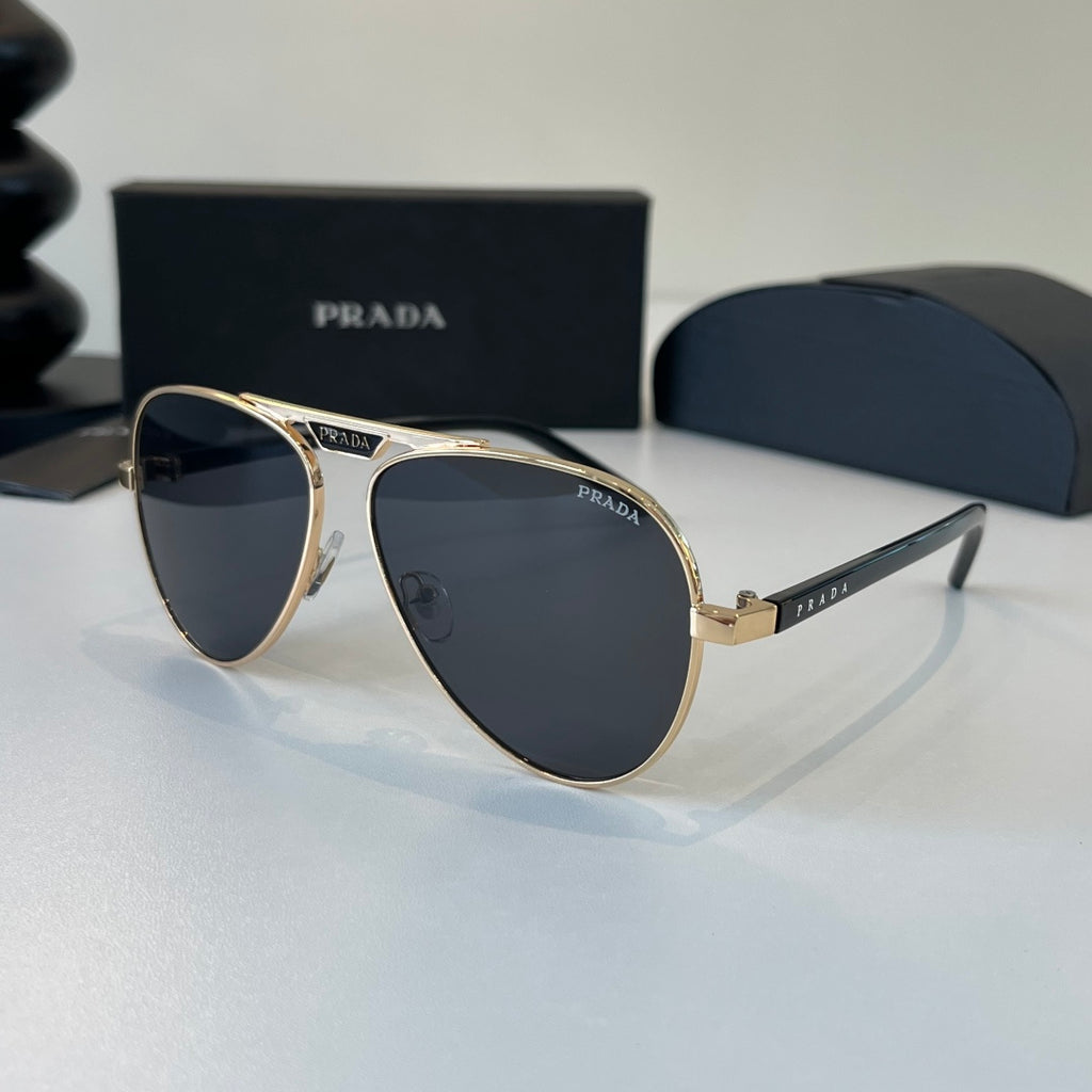 Prada Metal Aviator Silver Lens Sunglasses for Men & Women - 465652 - detail image 3