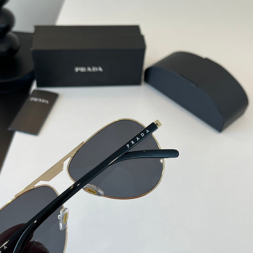 Prada Metal Aviator Silver Lens Sunglasses for Men & Women - 415736 - detail image 8