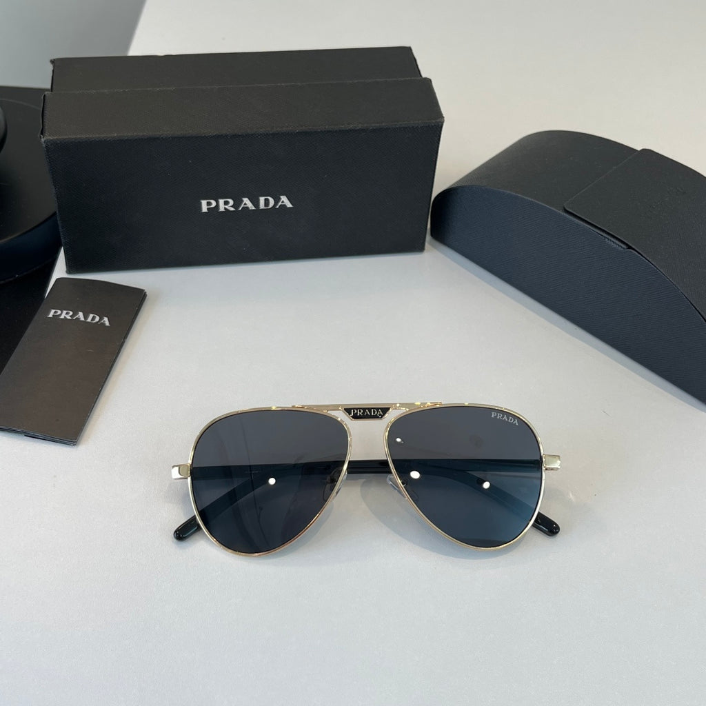 Prada Metal Aviator Silver Lens Sunglasses for Men & Women - 415736 - detail image 5