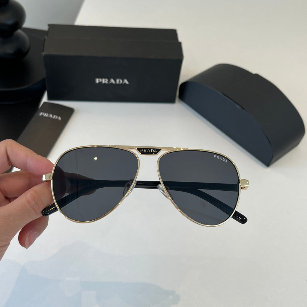 Prada Metal Aviator Silver Lens Sunglasses for Men & Women - 415736 - detail image 6
