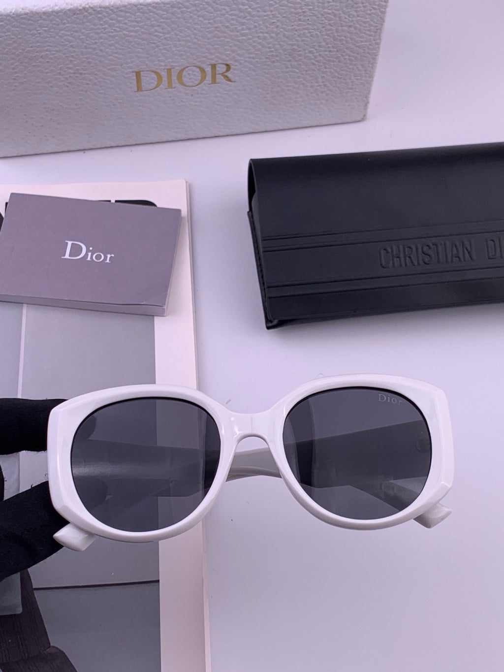 Dior CD7510 Polarized Square Gold Lens Sunglasses for Women - 358167 - detail image 2