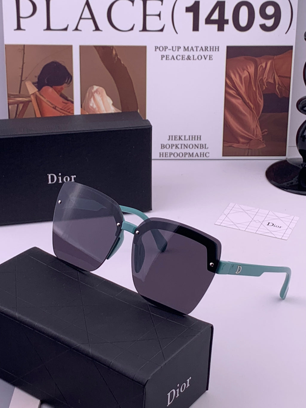 Dior D68000 Polarized Fashion Gold Lens Sunglasses for Men & Women - 358204 - detail image 2