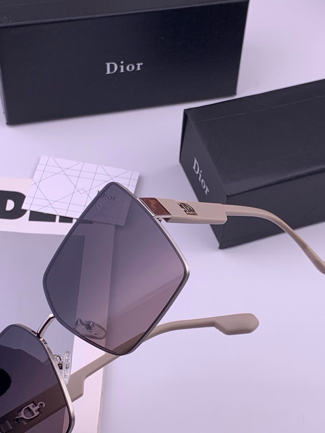 Dior CD1190 Square Brown Lens Sunglasses for Women - 358238