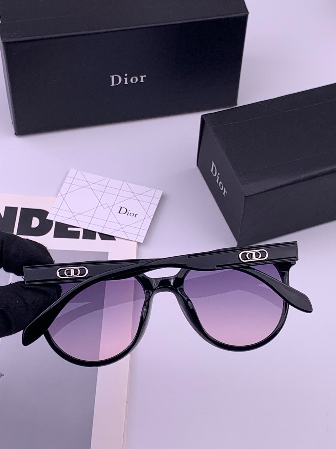 Dior CD5106 Polarized Square Brown Lens Sunglasses for Women - 358225 - detail image 6