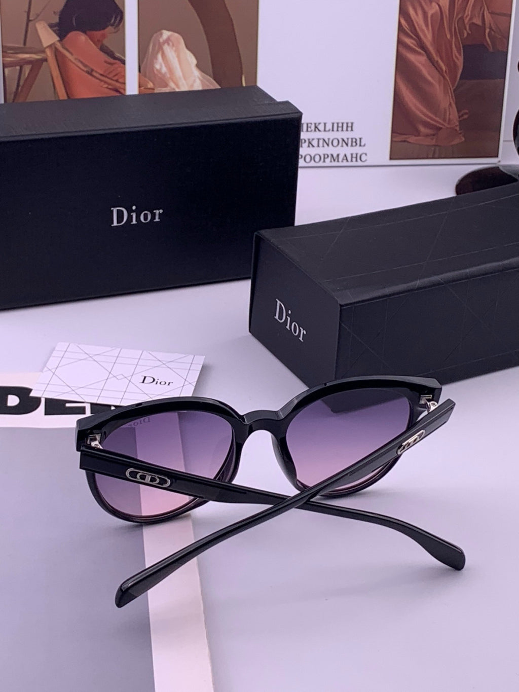 Dior CD5106 Polarized Square Brown Lens Sunglasses for Women - 358225 - detail image 7