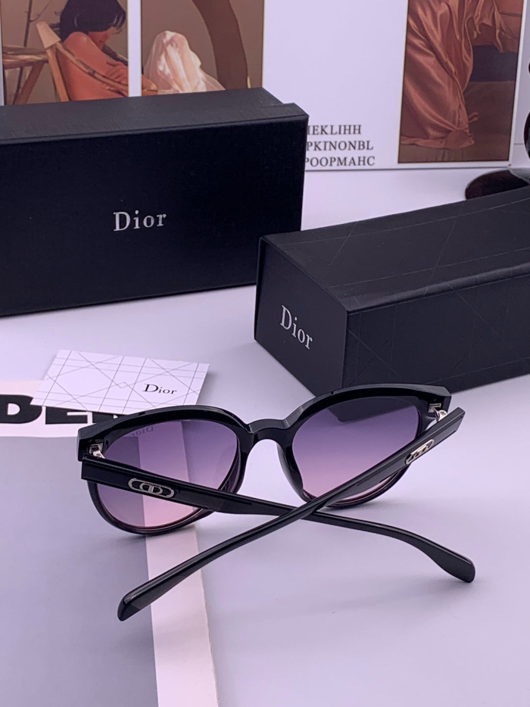 Dior CD5106 Polarized Square Brown Lens Sunglasses for Women - 358225 - detail image 7