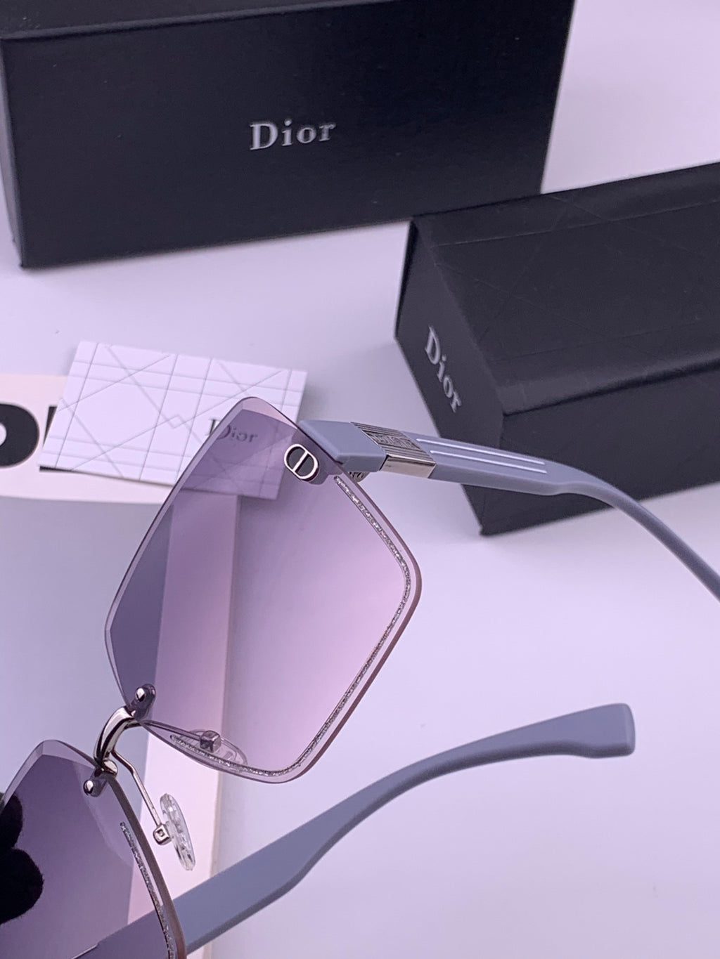 Dior D7771 Square Gold Lens Sunglasses for Men & Women - 358230 - detail image 3