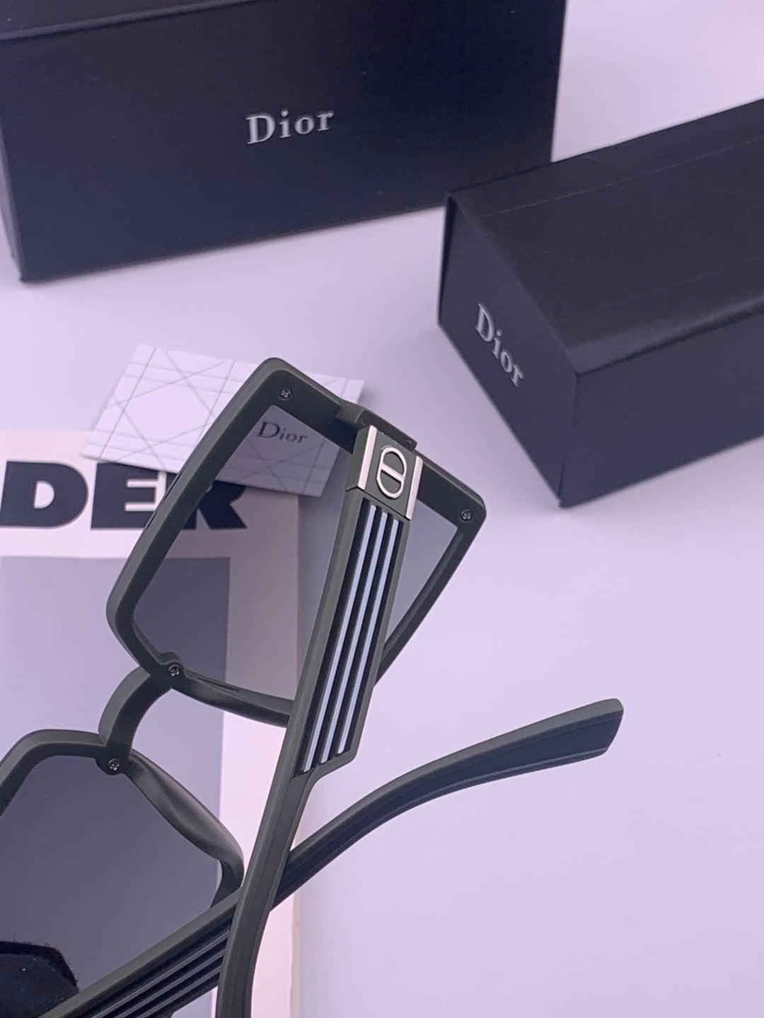 Dior D1297 Polarized Square Gold Lens Sunglasses for Men & Women - 358232 - detail image 5