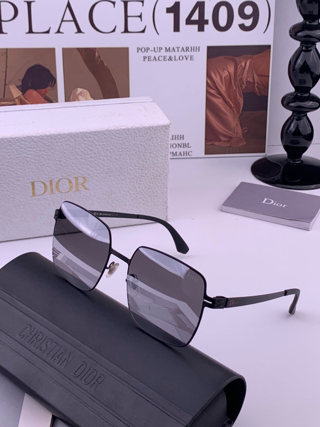 Dior D3908 Fashion Black Lens Sunglasses for Men & Women - 371904 - detail image 2