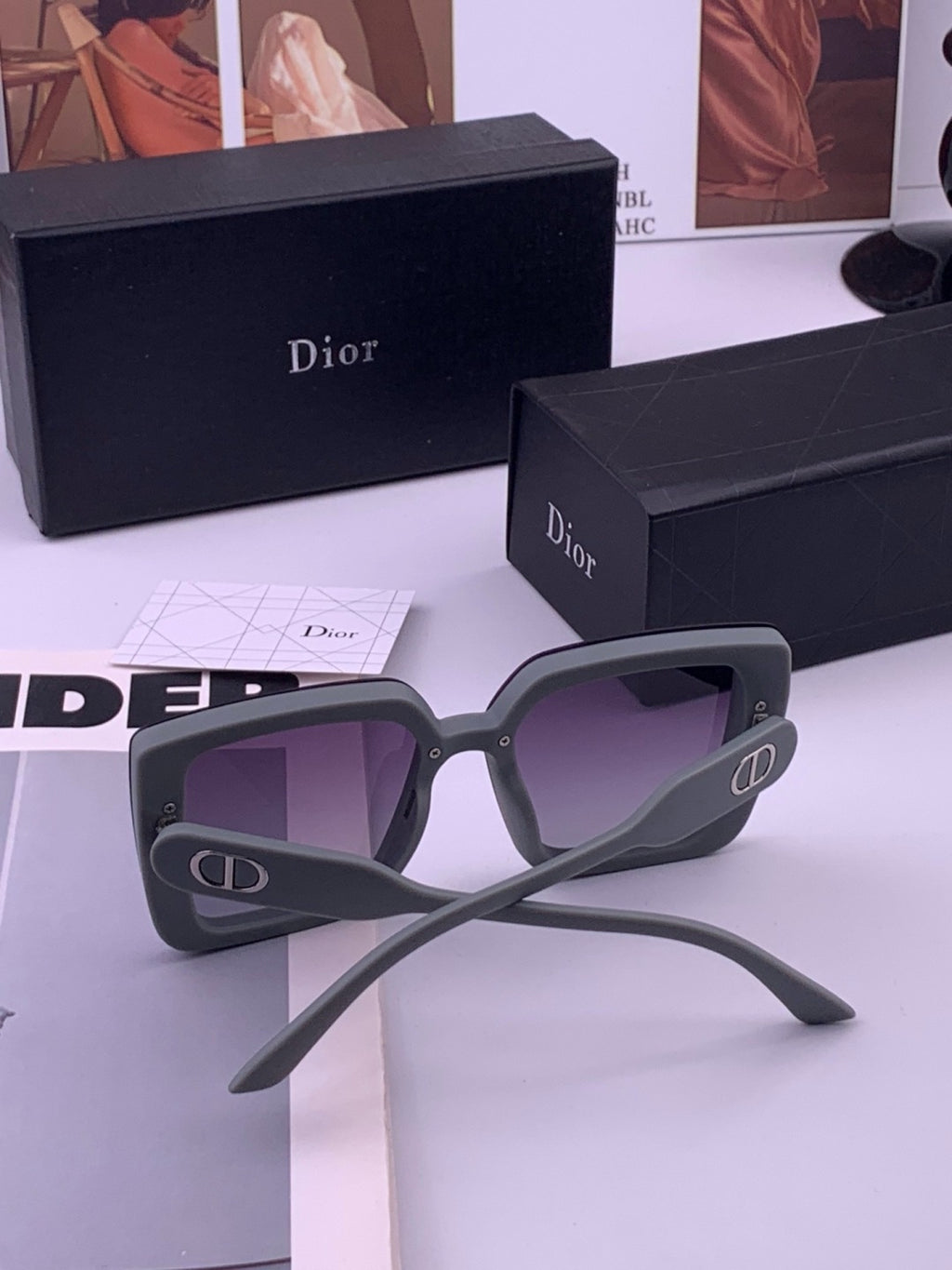 Dior D6227 Polarized Square Brown Lens Sunglasses for Men & Women - 371891 - detail image 7
