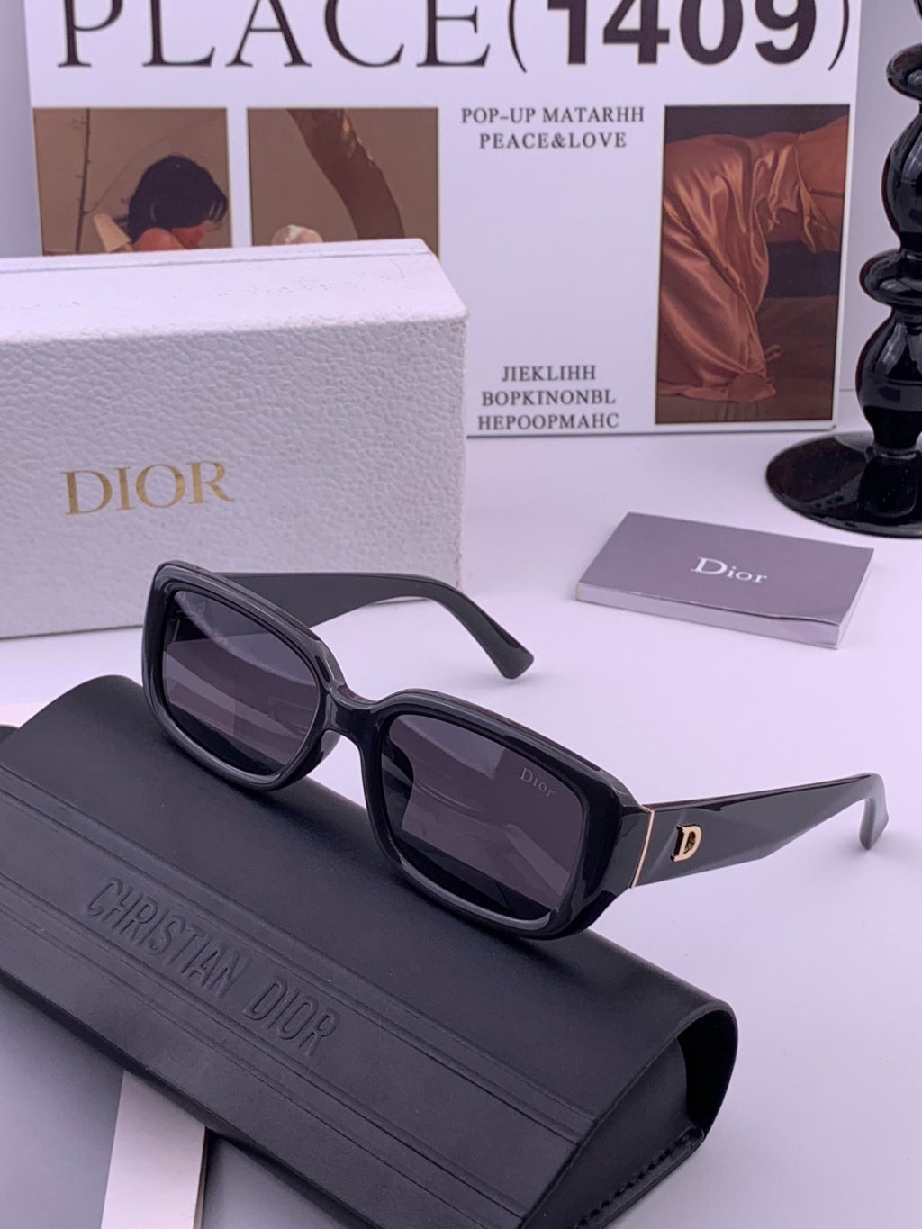 Dior D2111 Polarized Square Brown Lens Sunglasses for Men & Women - 371892