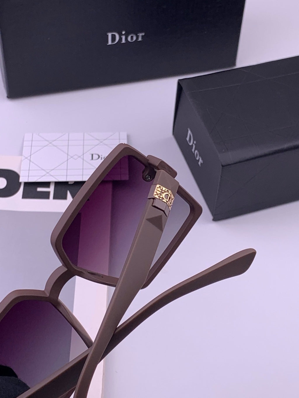 Dior CD9781 Polarized Square Black Lens Sunglasses for Women - 371886 - detail image 4