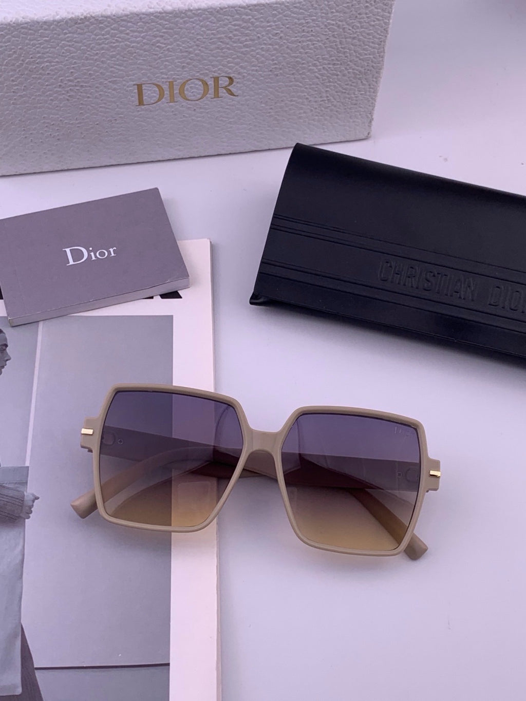 Dior CD4780 Polarized Square Purple Lens Sunglasses for Women - 371919 - detail image 4