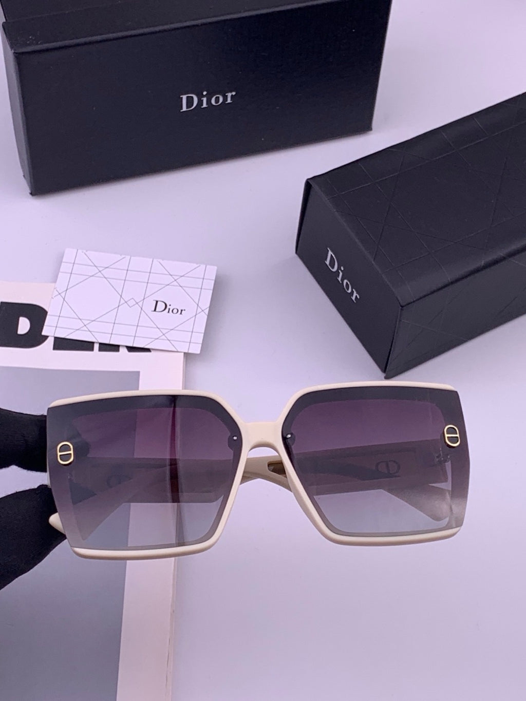 Dior CD3917 Polarized Square Brown Lens Sunglasses for Women
