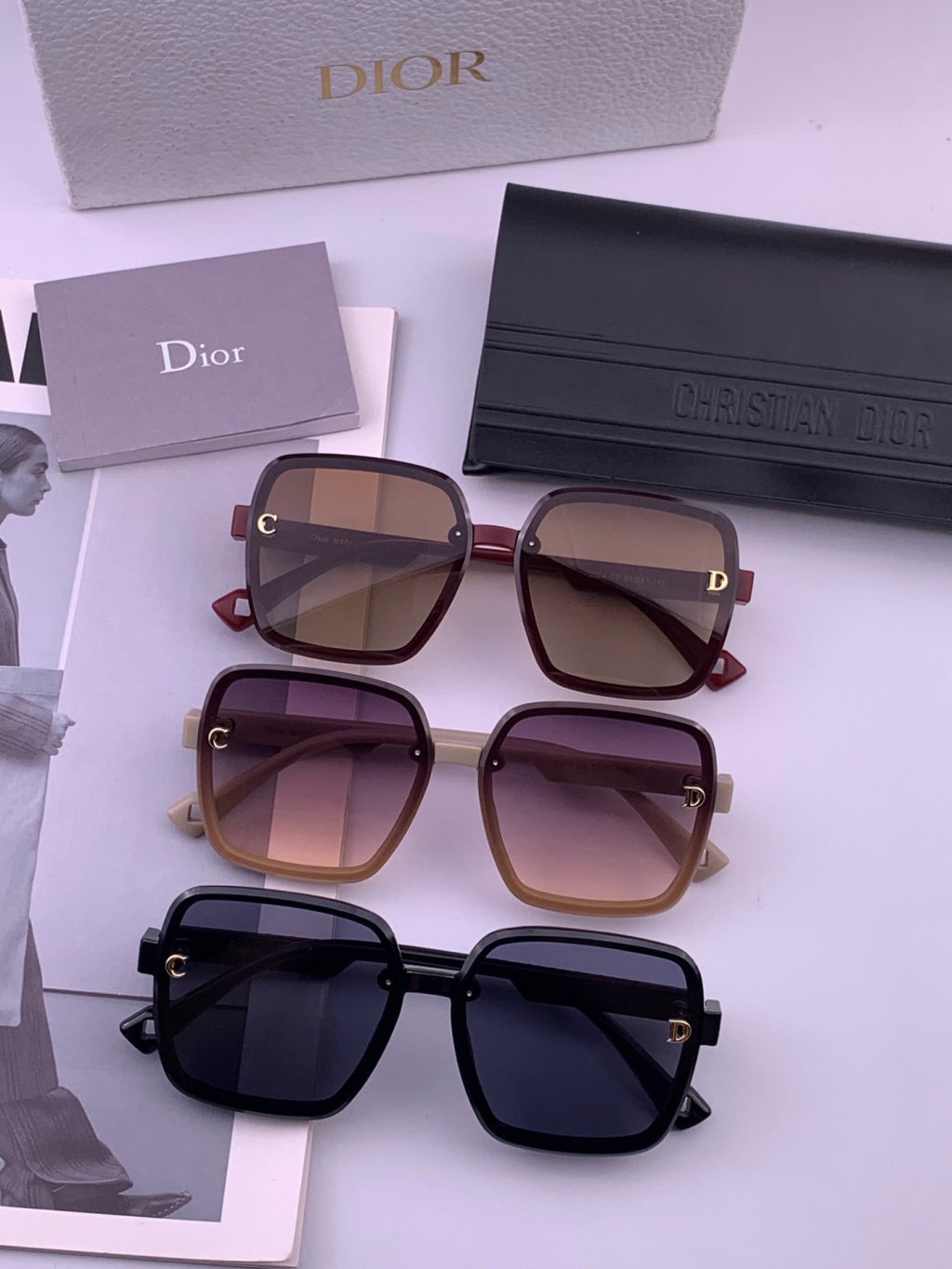 Dior D47002 Fashion Blue Lens Sunglasses for Men & Women - 371962 - detail image 8