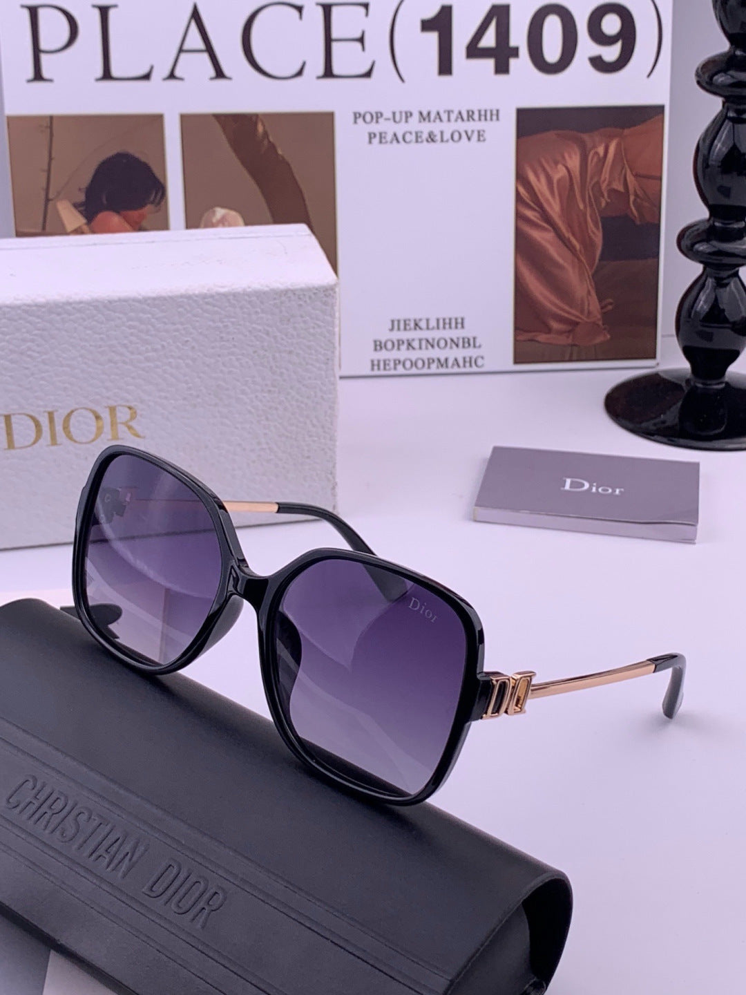 Dior D8266 Polarized Fashion Pink Lens Sunglasses for Men & Women - 371958 - detail image 2