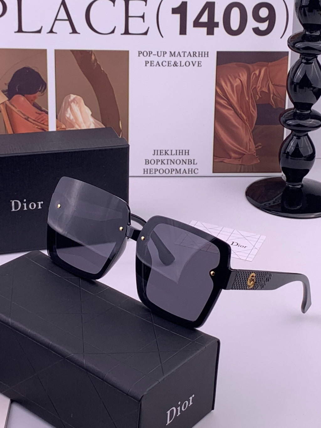 Dior CD27702 Polarized Fashion Gold Lens Sunglasses for Men & Women - 371944 - detail image 2