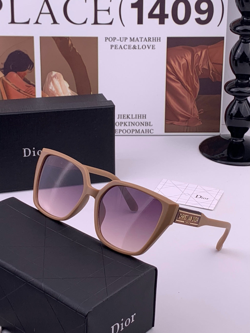 Dior D67706 Fashion Brown Lens Sunglasses for Men & Women - 371947 - detail image 2