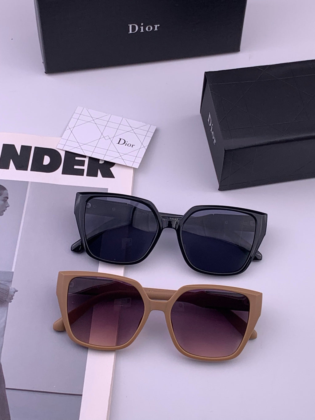 Dior D67706 Fashion Brown Lens Sunglasses for Men & Women - 371947 - detail image 7