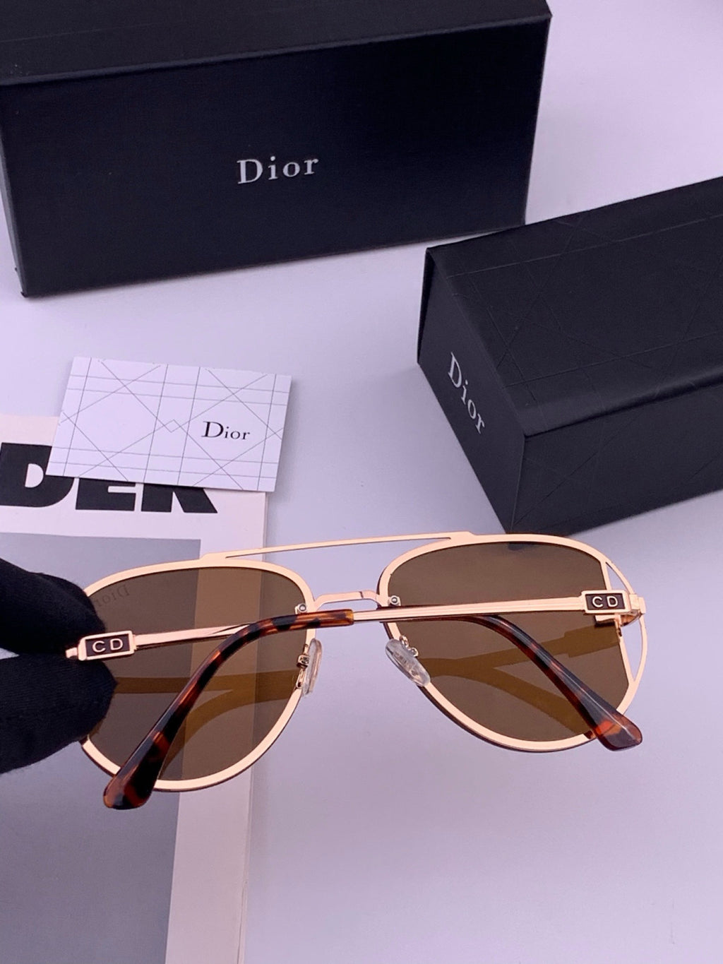 Dior D4500 Fashion Orange Lens Sunglasses for Men & Women - 371948 - detail image 4