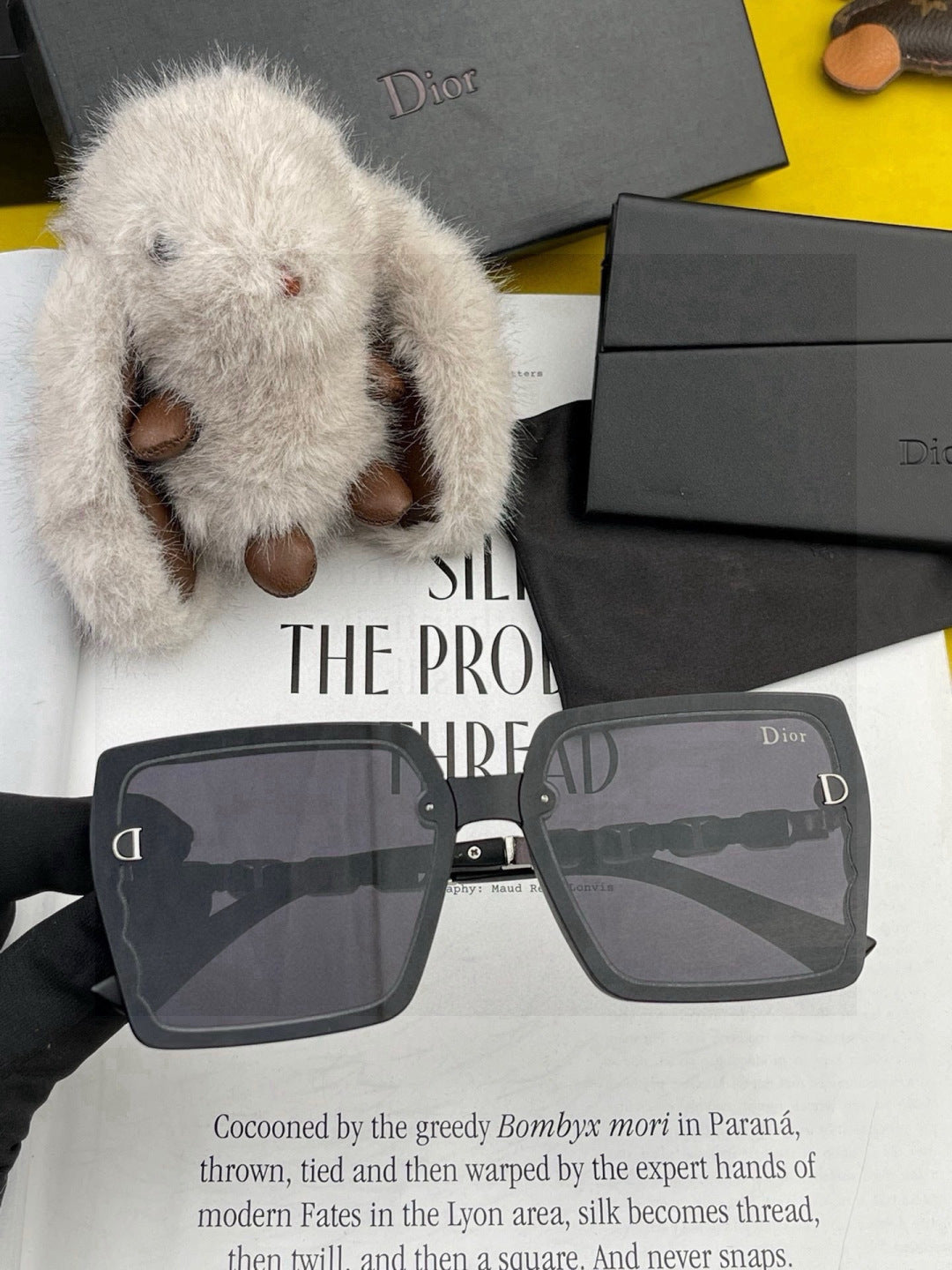 Dior CD5302 Square Gold Lens Sunglasses for Men & Women - 382375 - detail image 2