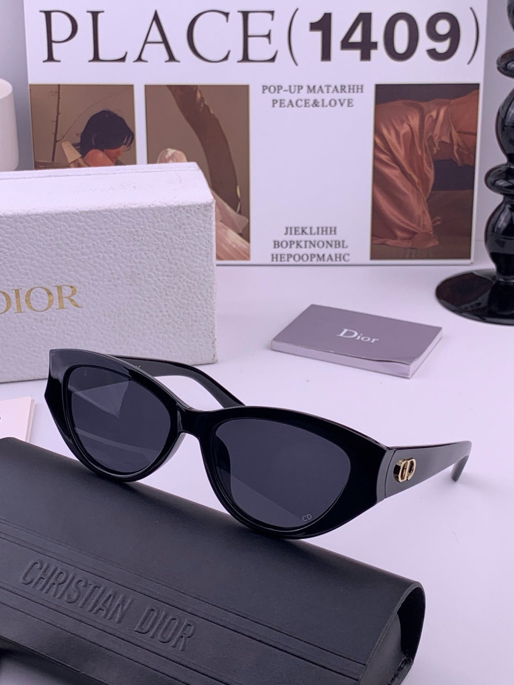 Dior D0293 Fashion Black Lens Sunglasses for Men & Women - 382378