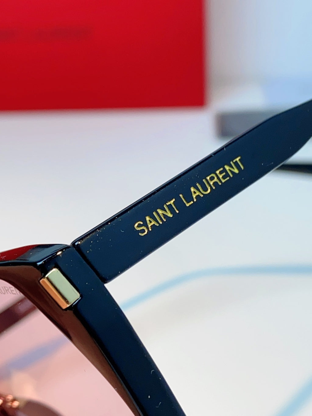 Saint Laurent Cat-Eye Red Lens Sunglasses for Men & Women - 382480 - detail image 8