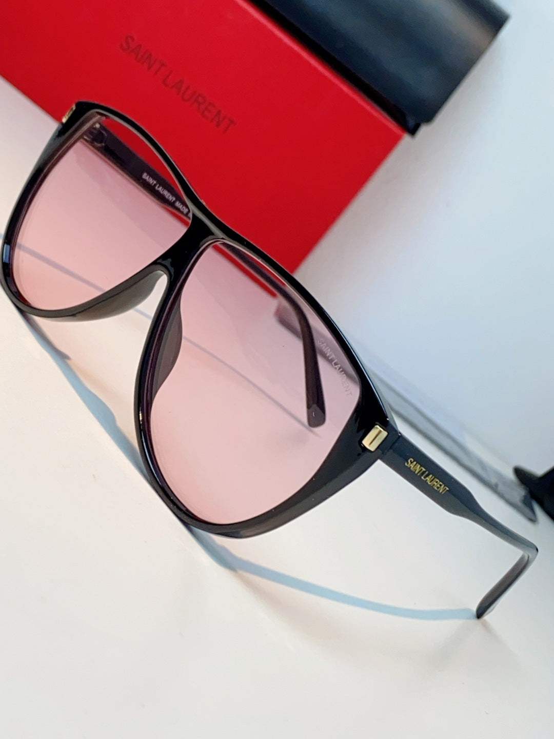 Saint Laurent Cat-Eye Red Lens Sunglasses for Men & Women - 382480 - detail image 7