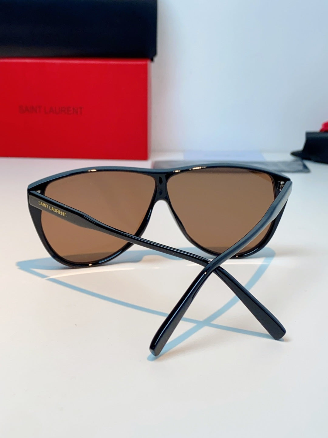 Saint Laurent Cat-Eye Brown Lens Sunglasses for Men & Women - detail image 3