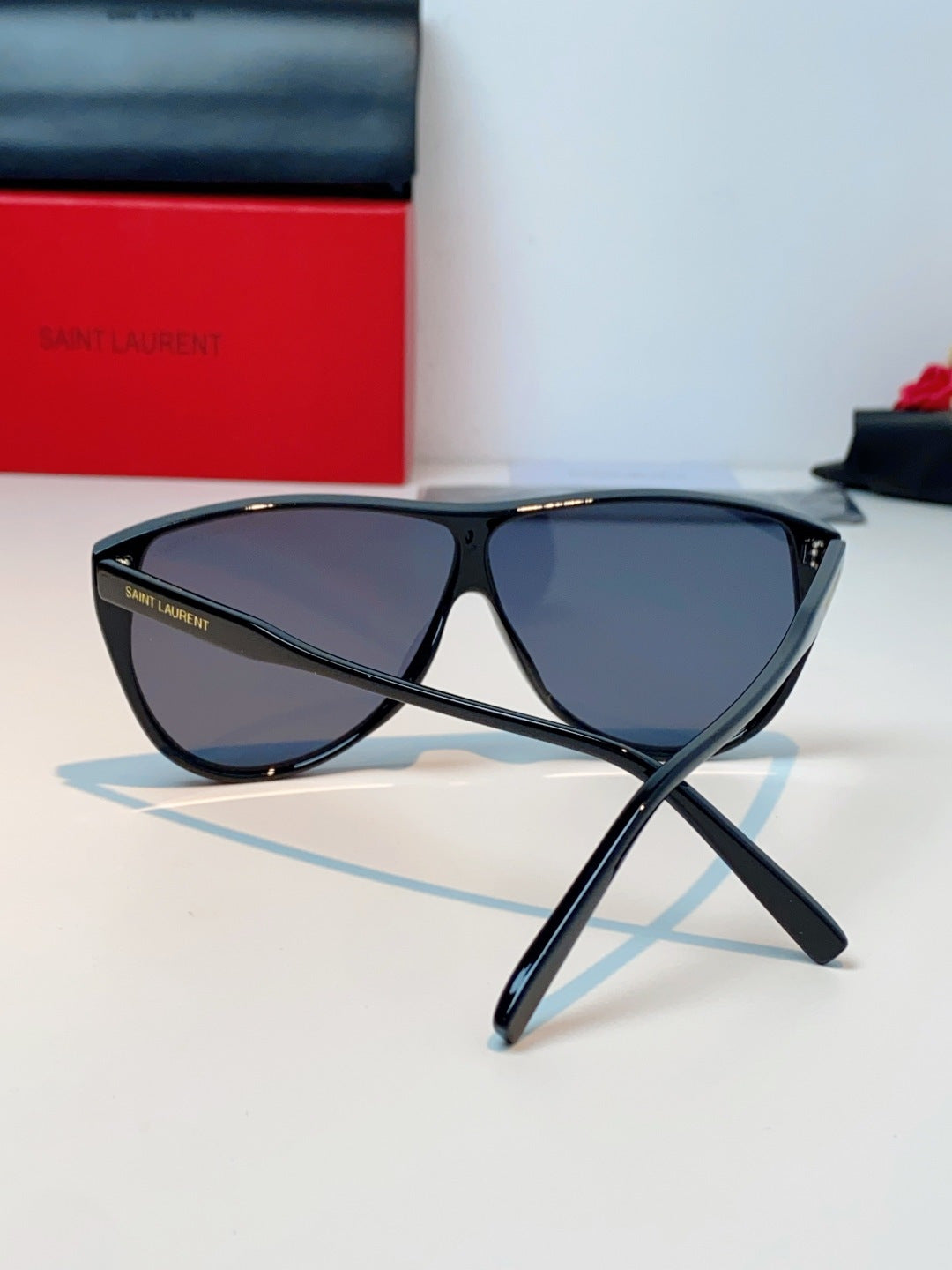 Saint Laurent Cat-Eye Blue Lens Sunglasses for Men & Women - 382485 - detail image 3
