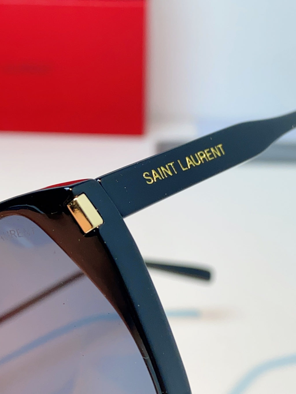 Saint Laurent Cat-Eye Blue Lens Sunglasses for Men & Women - 382485 - detail image 8