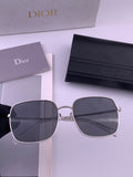 Dior CD5908 Square Black Lens Sunglasses for Women