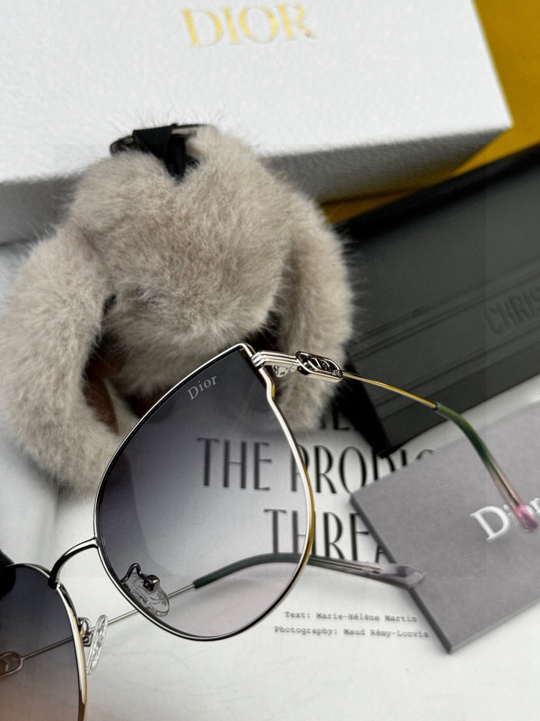 Dior CD4311 Round Black Lens Sunglasses for Women - detail image 5