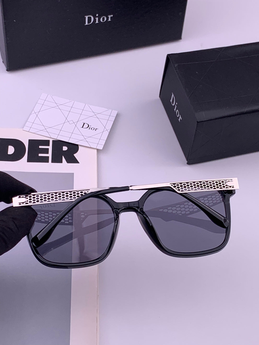 Dior CD35511 Polarized Square Brown Lens Sunglasses for Women - 382363 - detail image 5