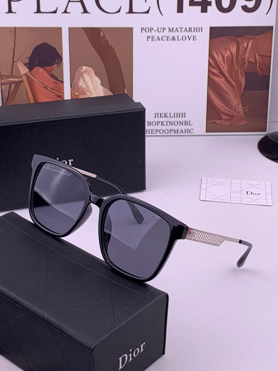 Dior CD35511 Polarized Square Brown Lens Sunglasses for Women - 382363 - detail image 2