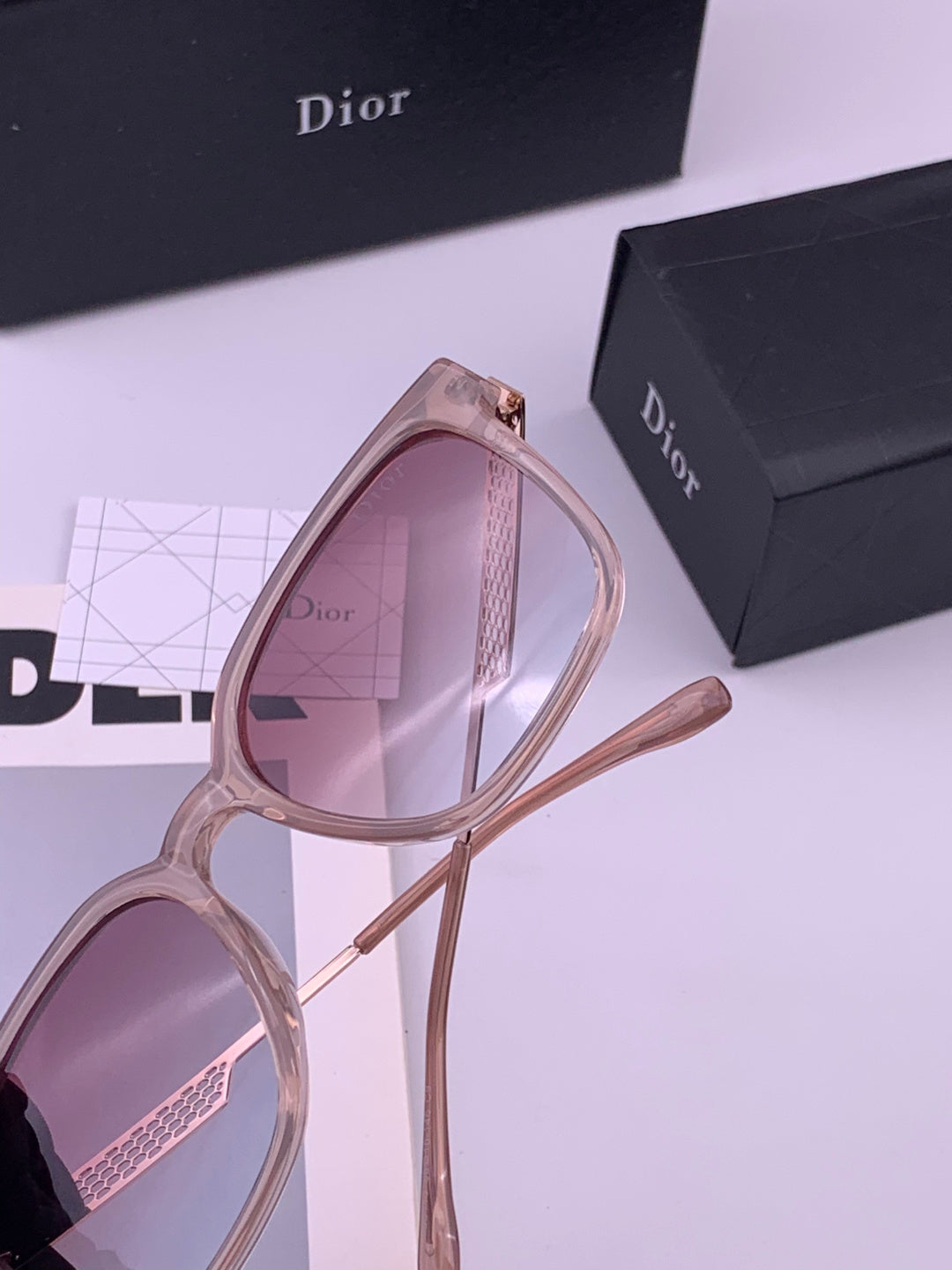 Dior CD35511 Polarized Square Brown Lens Sunglasses for Women - 382364 - detail image 5