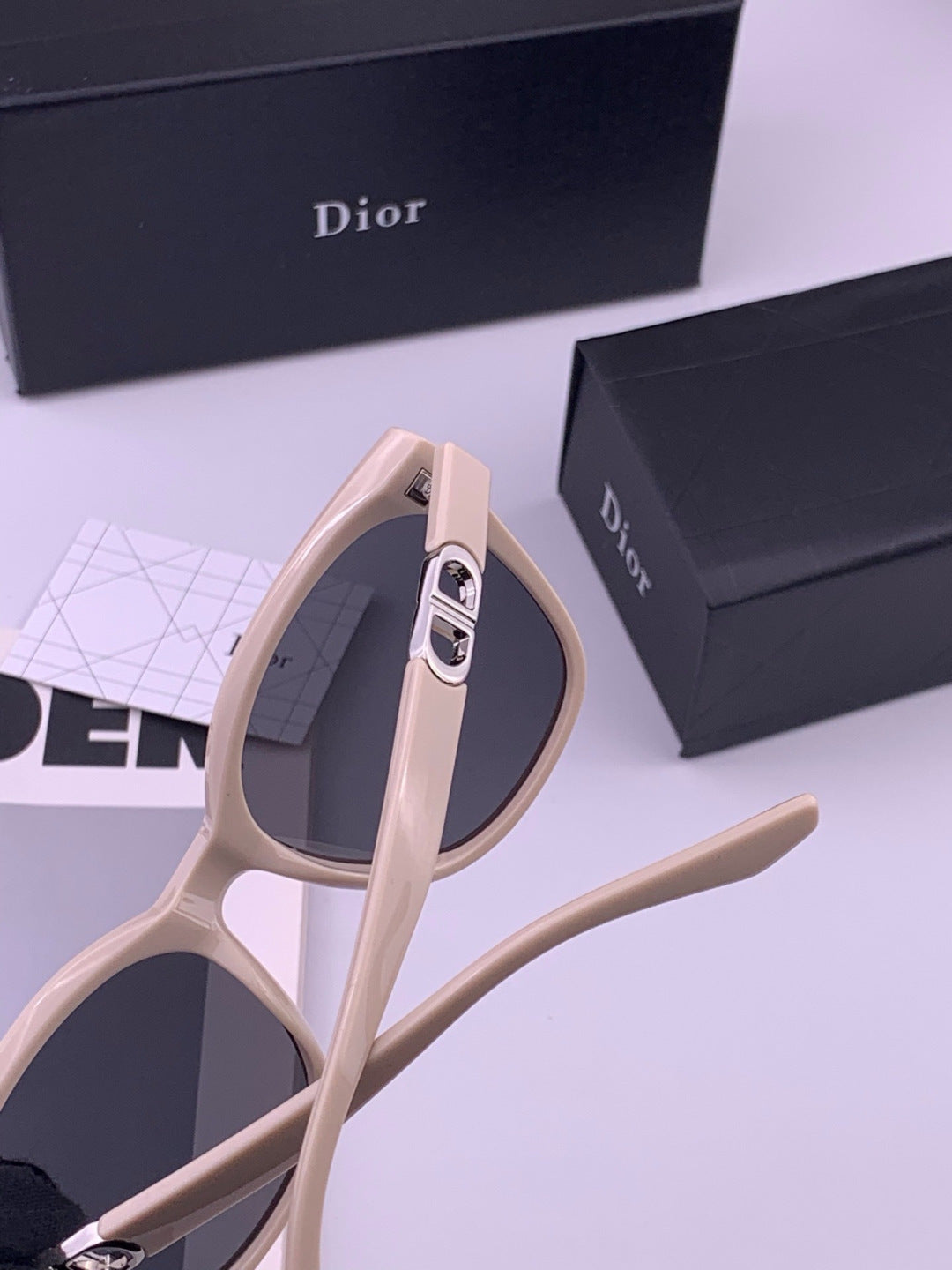 Dior CD67711 Polarized Square Gray Lens Sunglasses for Women - 382417 - detail image 5