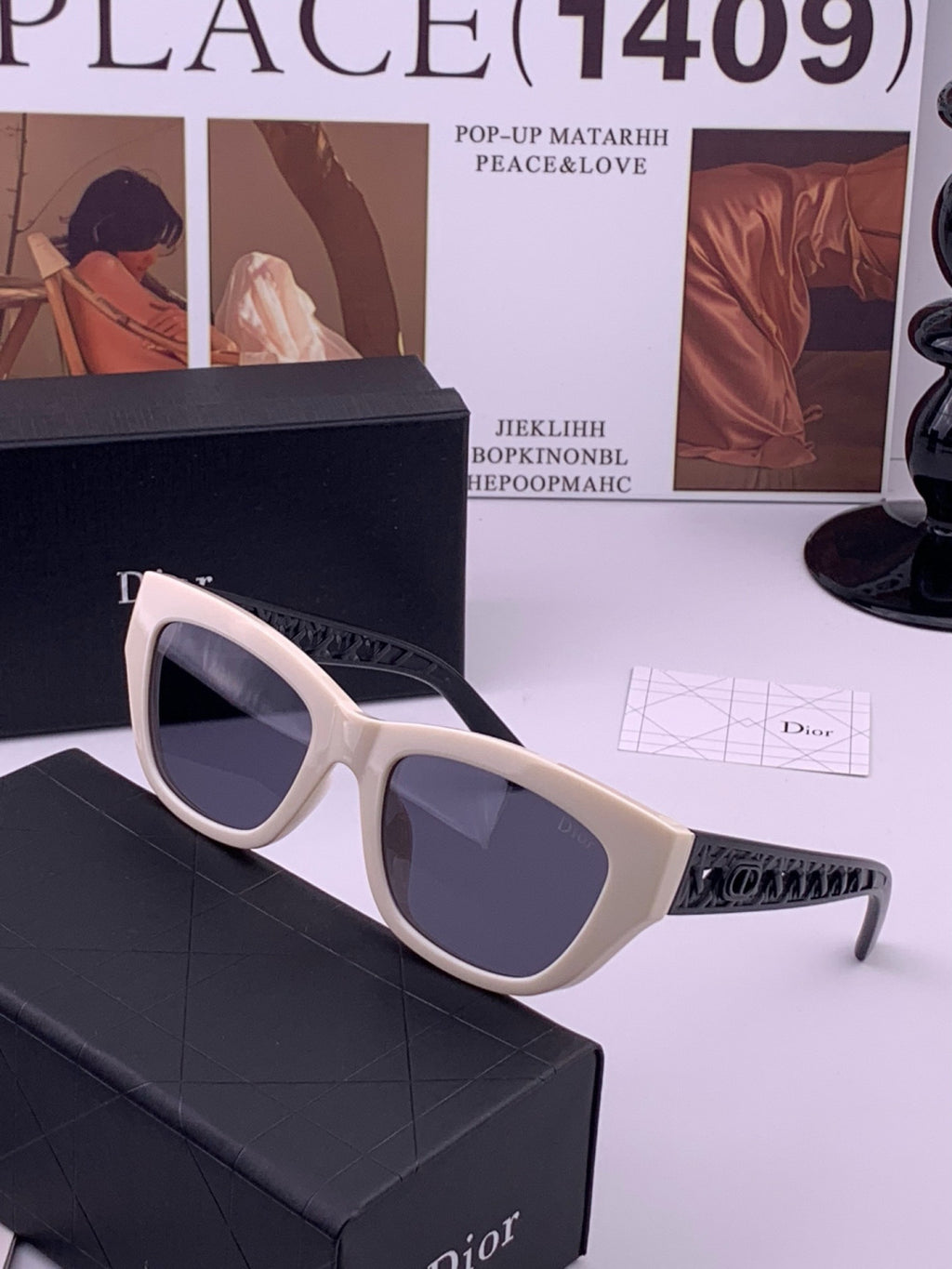 Dior D7911 Polarized Square Blue Lens Sunglasses for Men & Women - 382452 - detail image 2
