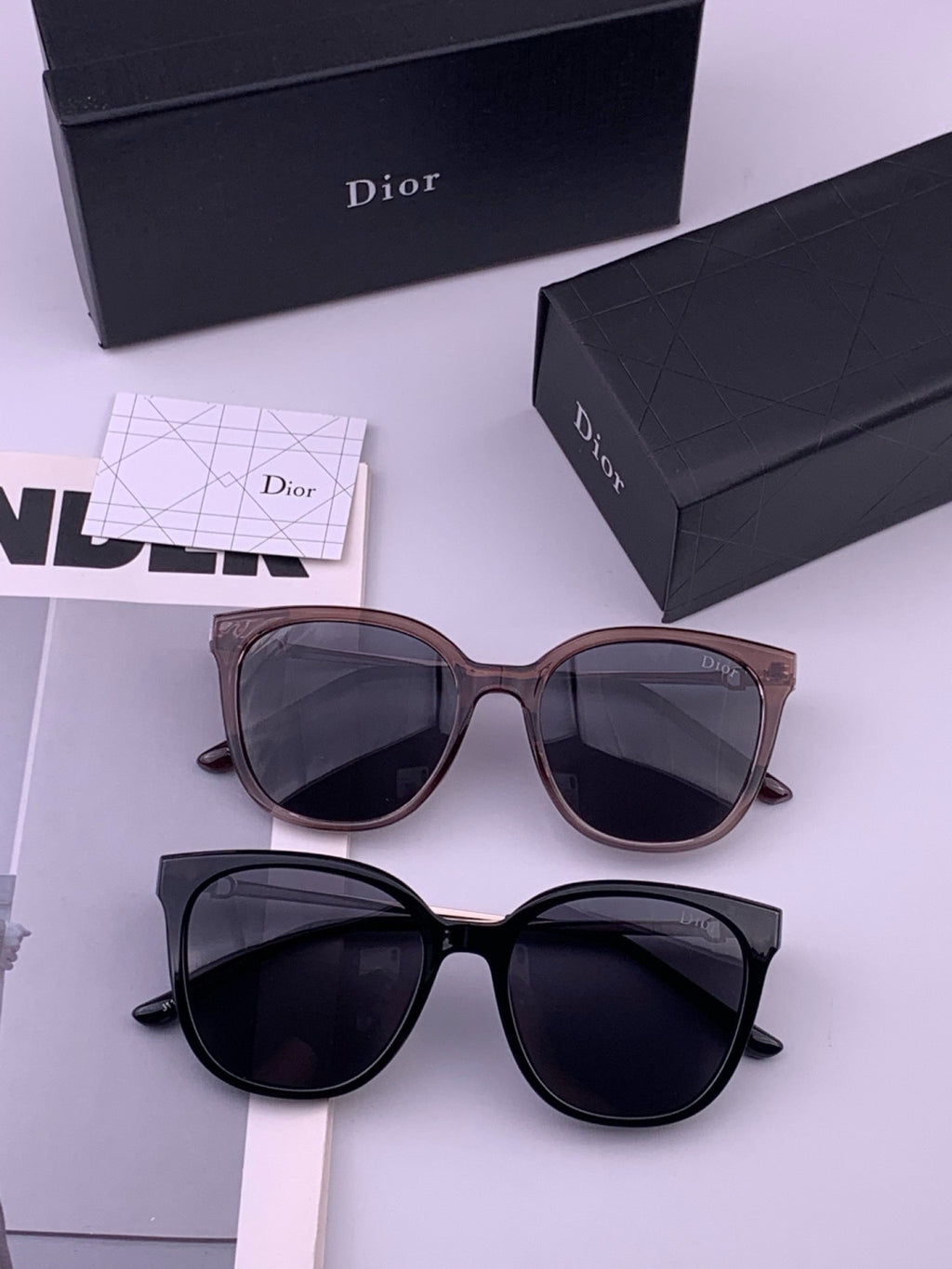 Dior D31101 Polarized Square Blue Lens Sunglasses for Men & Women - 382454 - detail image 8