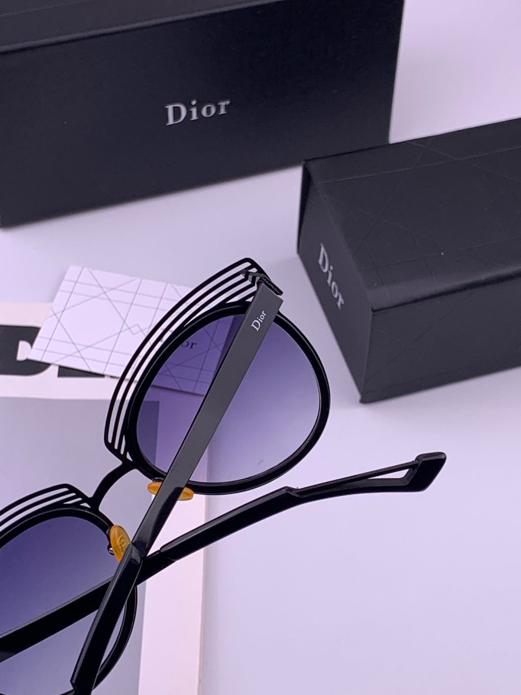 Dior CD11 Round Orange Lens Sunglasses for Women - 382447 - detail image 4